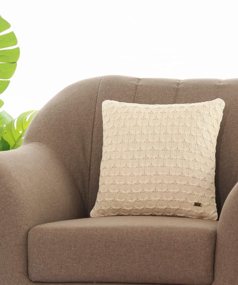 Kelly Knit Cotton Knitted Decorative natural