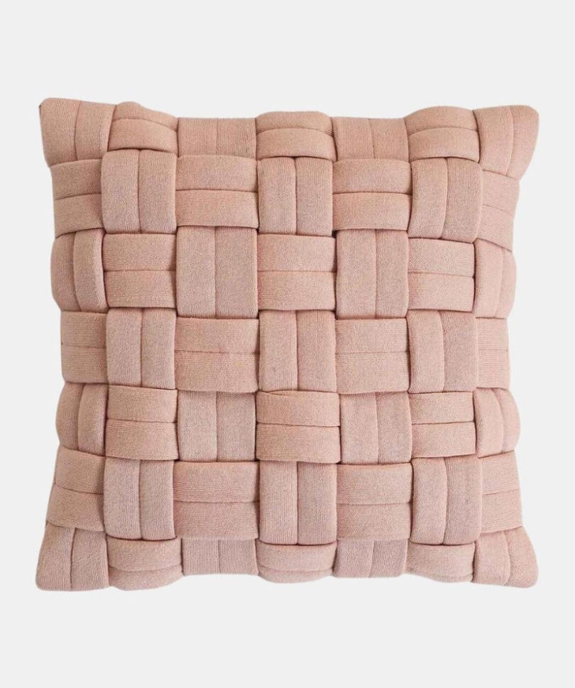 Basket Knit Cotton Knitted Decorative Cushion cover