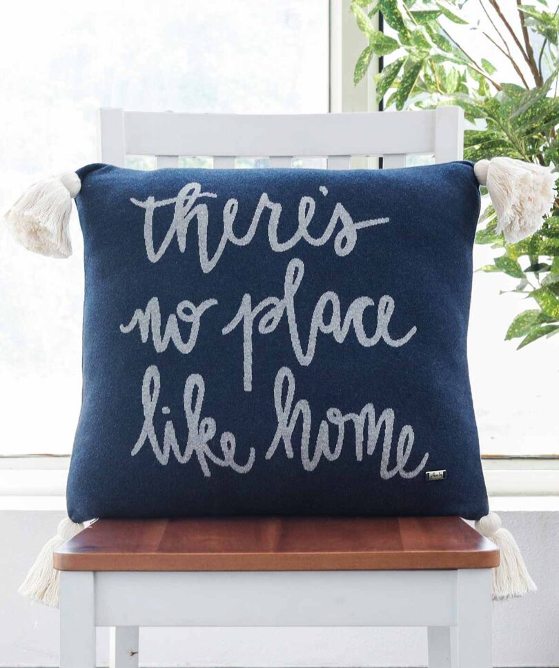 place like home navy cotton knitted